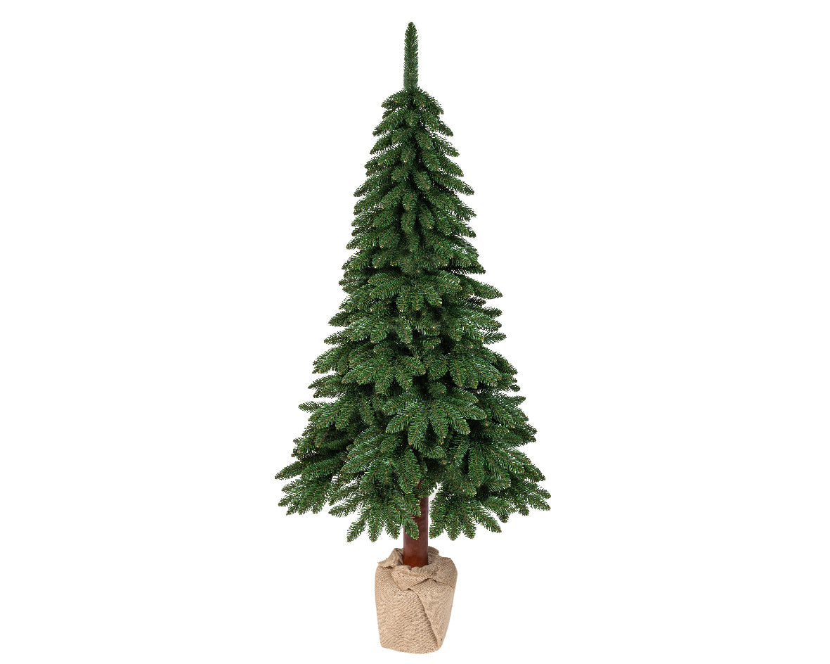 Eco‑friendly Tora Pine artificial Christmas tree (6-8 ft), FSC-certified green foliage with realistic pine styling