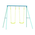 Double Metal Swing Set for Kids (3+) | TP | Ground Anchors