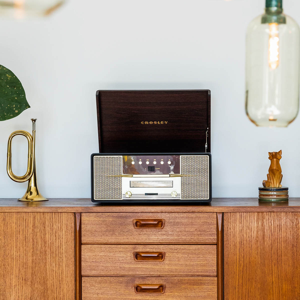Crosley Rhapsody 7-in-1 Entertainment Centre with Record Player, CD & Radio – view 5