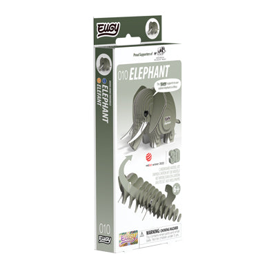 EUGY Elephant 3D puzzle eco-friendly animal craft kit