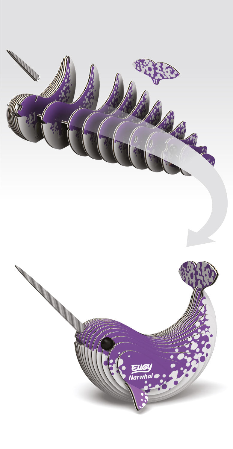 EUGY Narwhal 3D Puzzle