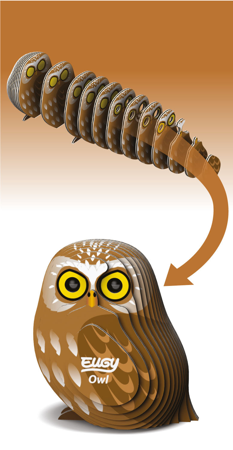 EUGY Owl 3D Puzzle