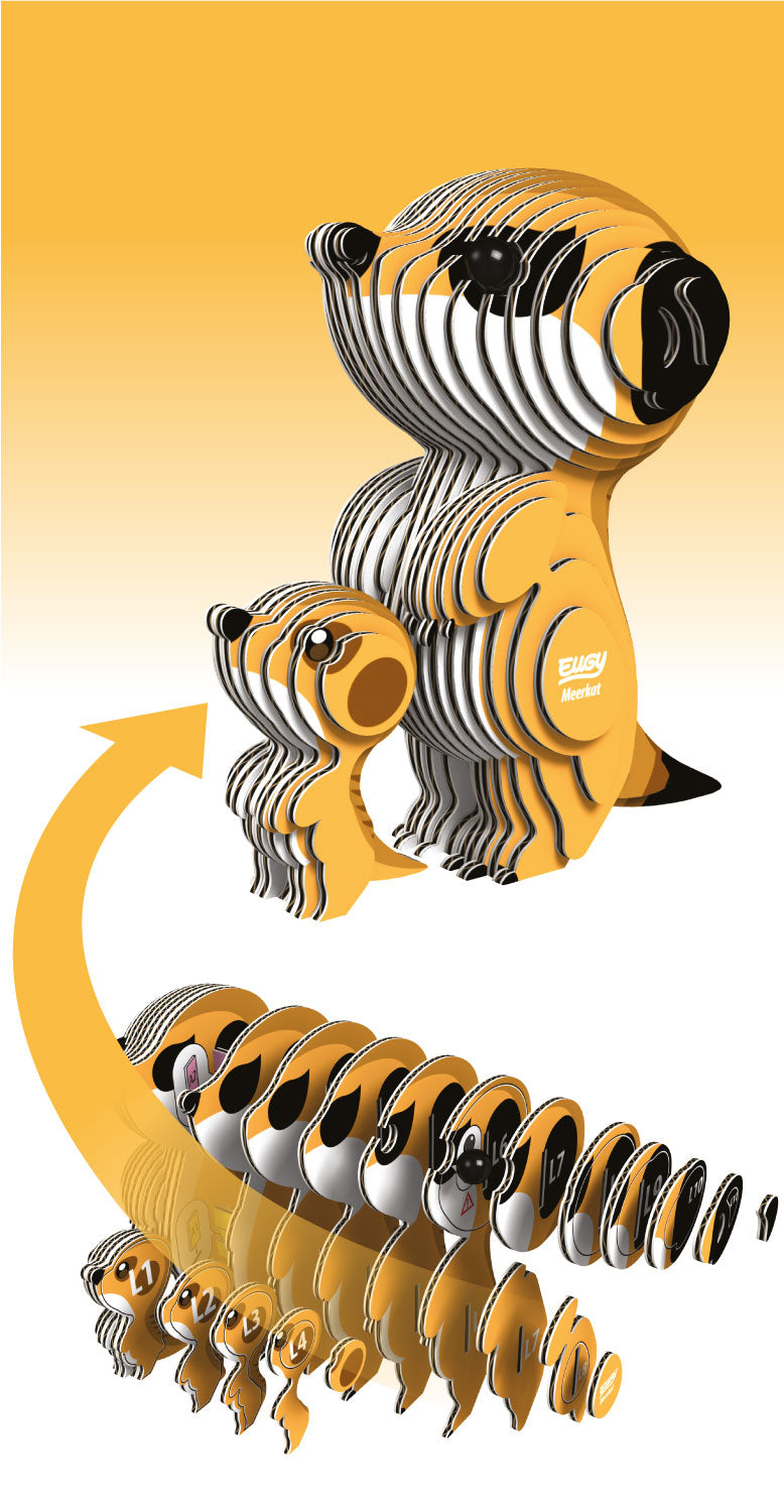 EUGY Meerkat 3D Puzzle