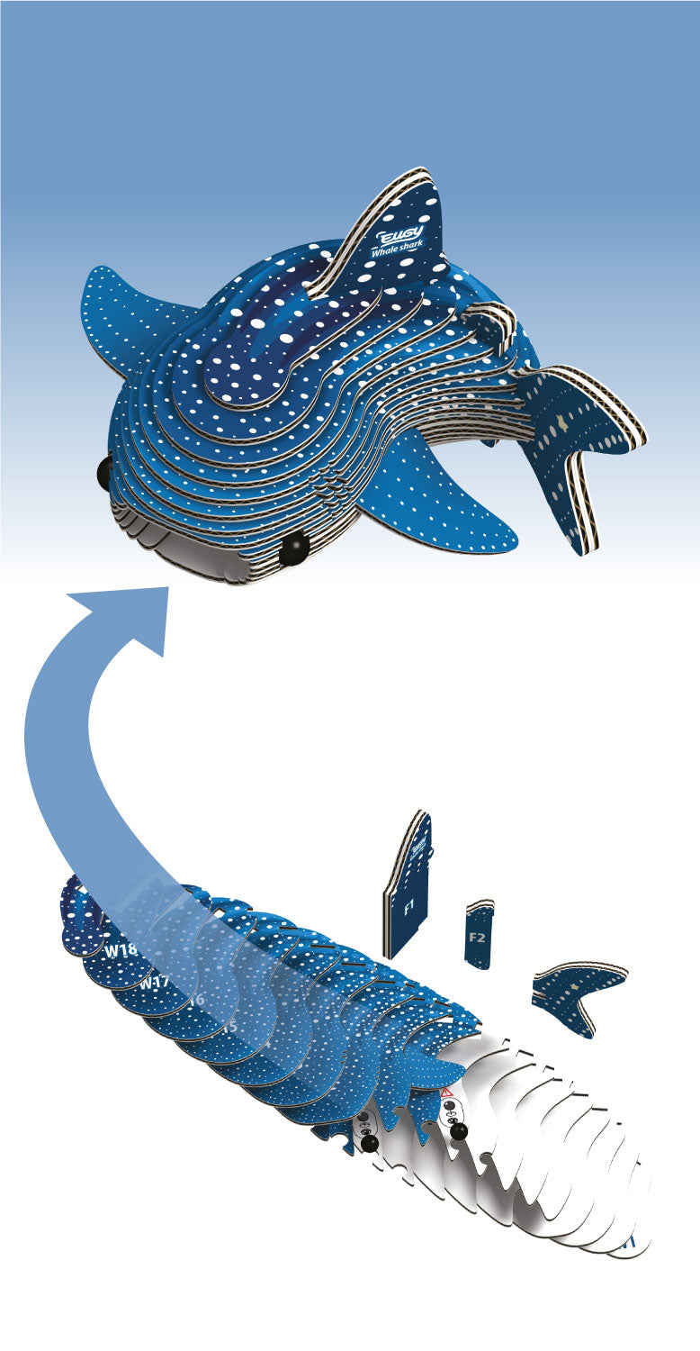 EUGY Whale Shark 3D Puzzle