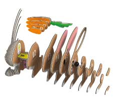 EUGY Rabbit 3D Puzzle
