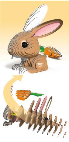 EUGY Rabbit 3D Puzzle