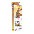 EUGY Rabbit 3D puzzle eco-friendly animal craft kit