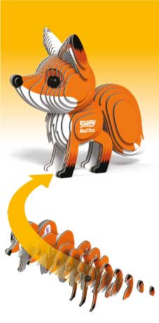 EUGY Red Fox 3D Puzzle