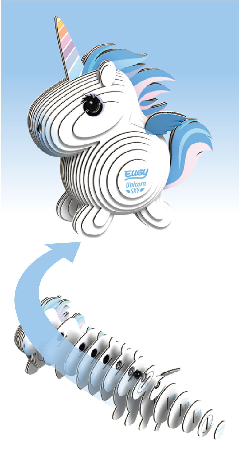 EUGY Unicorn Sky 3D Puzzle