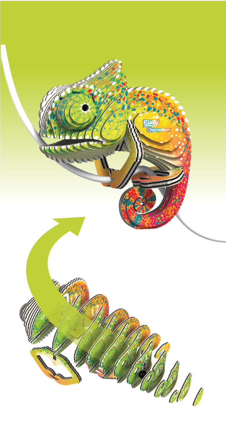EUGY Chameleon 3D Puzzle