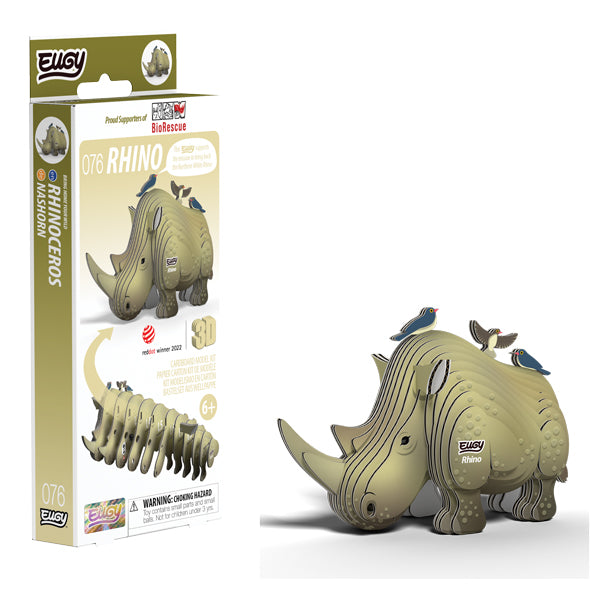 EUGY Rhino 3D Puzzle