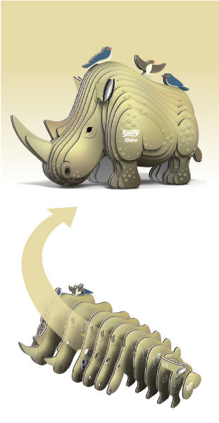 EUGY Rhino 3D Puzzle