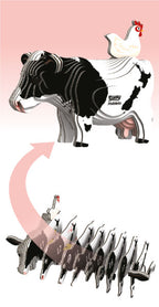 EUGY Holstein Friesian Cow 3D Puzzle