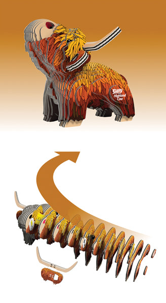 EUGY Highland Cow 3D Puzzle