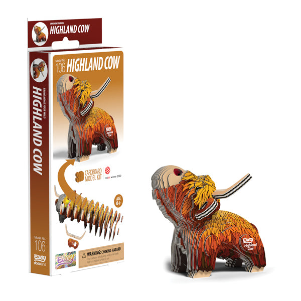 EUGY Highland Cow 3D Puzzle
