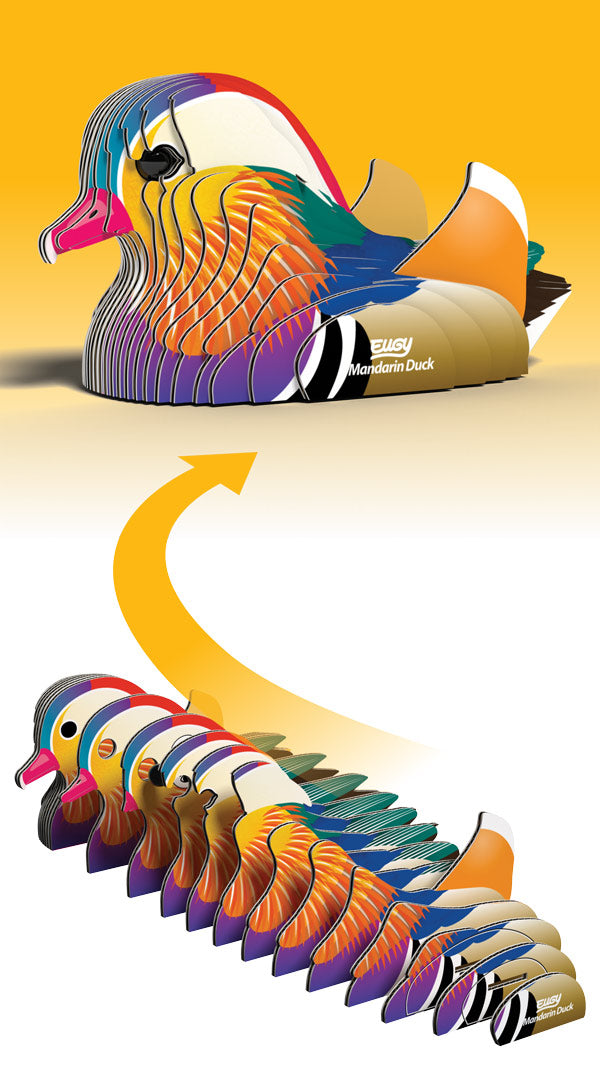 EUGY Mandarin Duck 3D Puzzle