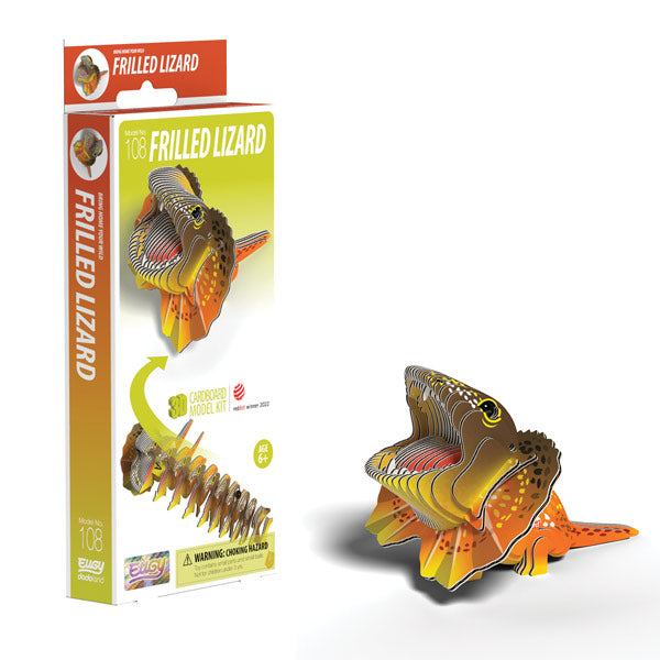 EUGY Frilled Lizard 3D Puzzle