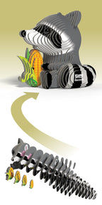 EUGY Raccoon 3D Puzzle