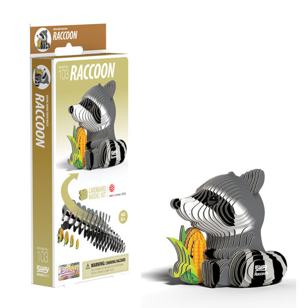 EUGY Raccoon 3D Puzzle