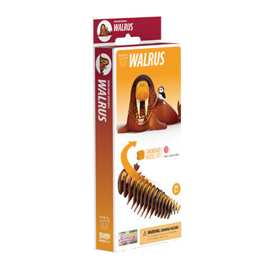 EUGY Walrus 3D puzzle eco-friendly animal craft kit