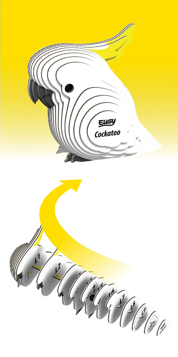 EUGY Cockatoo 3D Puzzle