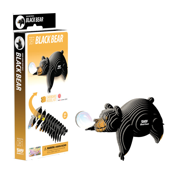 EUGY Black Bear 3D Puzzle