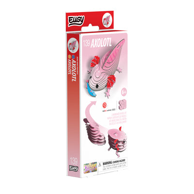 EUGY Axolotl 3D puzzle eco-friendly animal craft kit