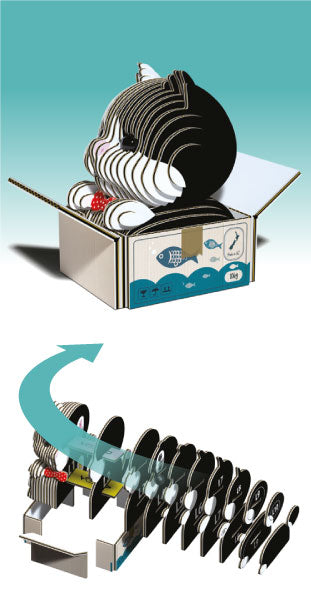 EUGY Cat - Tuxedo 3D Puzzle