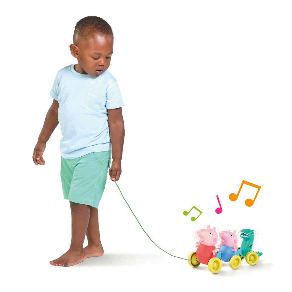 Toomies Pull Along Peppa Pig - Walking and Crawling Toy with Wheels