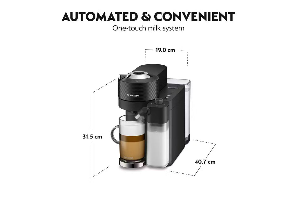 Nespresso Vertuo Lattissima Coffee Machine by De'Longhi – ENV300.B – Pod Coffee Maker with Milk Frother