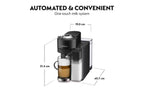 Nespresso Vertuo Lattissima Coffee Machine by De'Longhi – ENV300.B – Pod Coffee Maker with Milk Frother