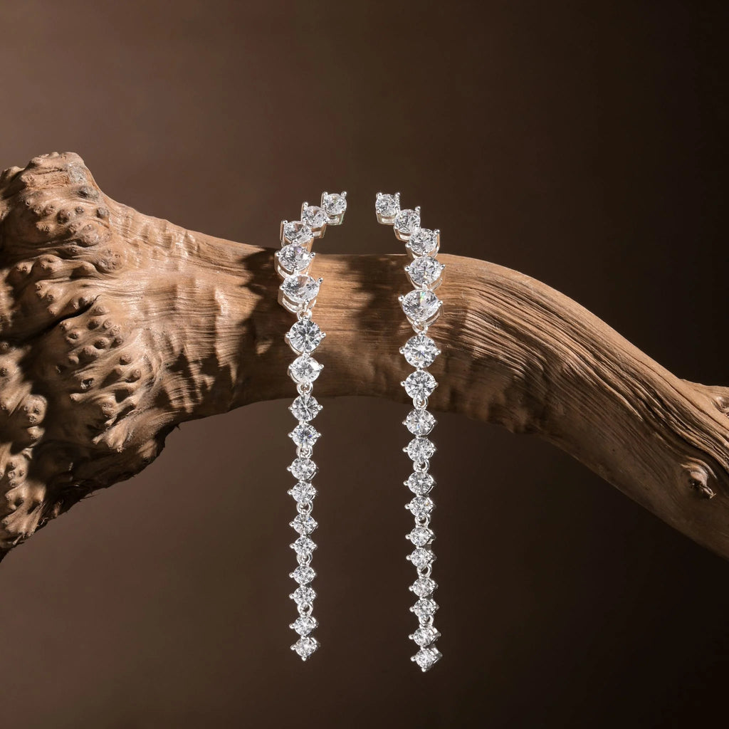 Newbridge Silverware Silver CZ Drop Earrings | Flemings Monaghan