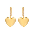Newbridge Silverware Gold Heart Earrings | Flemings Monaghan