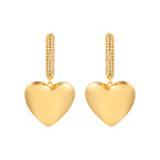 Newbridge Silverware Gold Heart Earrings | Flemings Monaghan