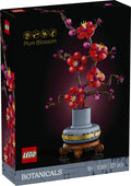 LEGO Botanicals Plum Blossom set packaging on a black background