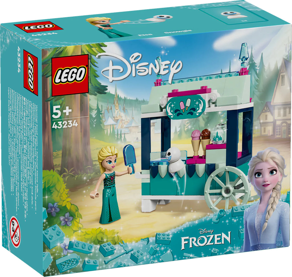 LEGO Disney Frozen set packaging with characters and ice cream cart