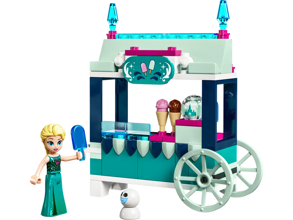  LEGO Disney Frozen Elsa’s Frozen Treats 43234 ice-cream cart with Elsa mini‑doll, Snowgie figure, collectible rings