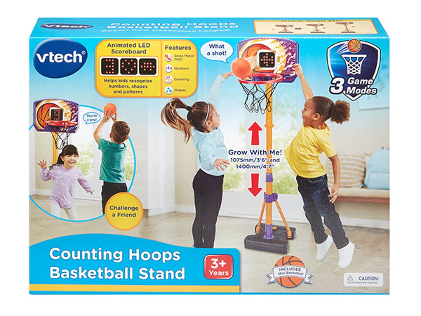 VTech Counting Hoops Basketball Stand | Interactive Kids Basketball Hoop