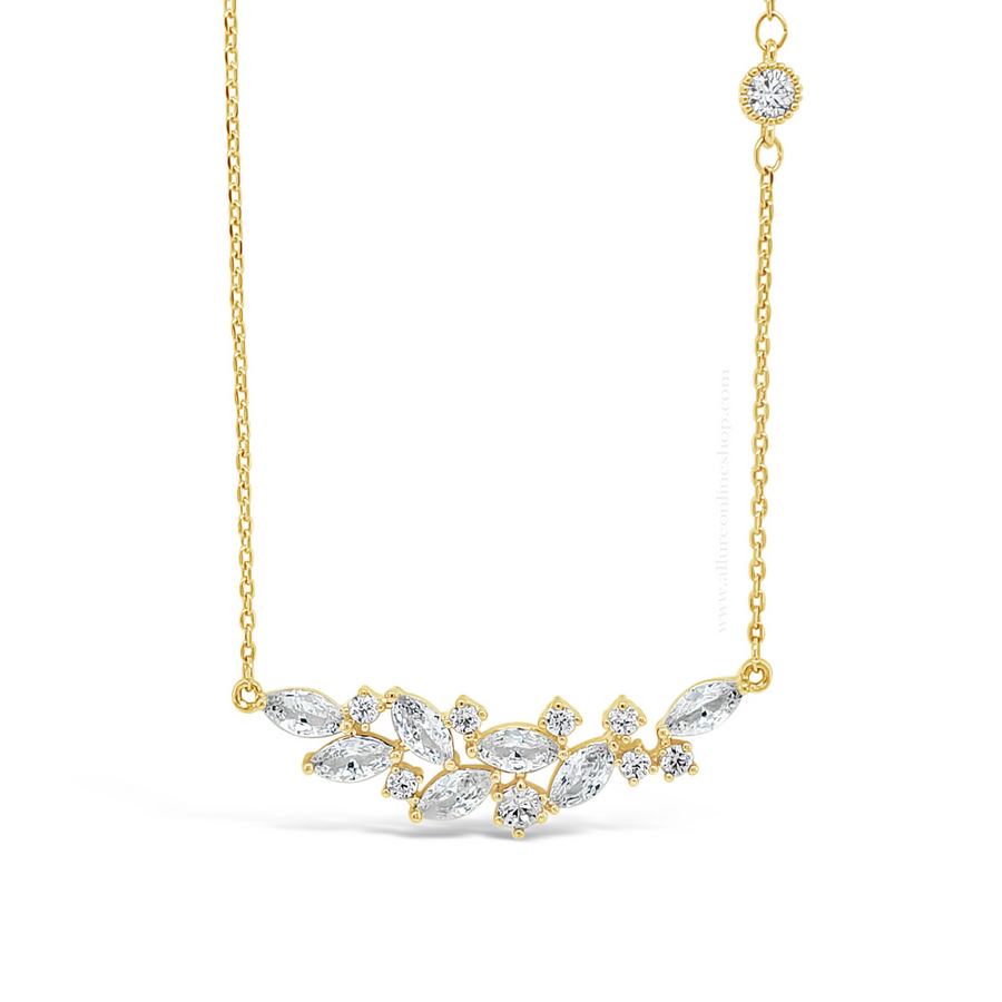 Jewel by Absolute Flower Necklace | Silver, Gold & Rose Gold