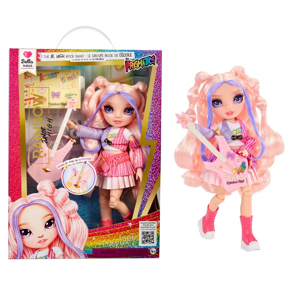 Rainbow High Jr High Rock Band Bella – 9” Pink Fashion Doll
