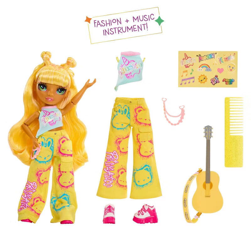 Rainbow High Jr High Rock Band Sunny – 9” Yellow Fashion Doll