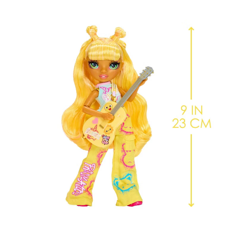 Rainbow High Jr High Rock Band Sunny – 9” Yellow Fashion Doll