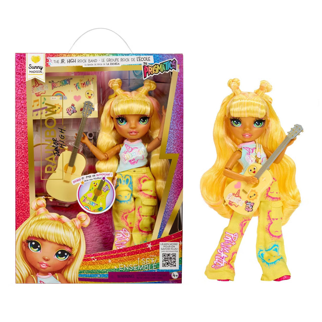 Rainbow High Jr High Rock Band Sunny – 9” Yellow Fashion Doll