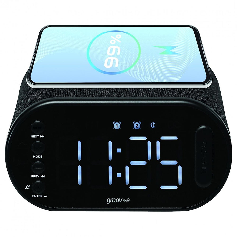 Groov-e Atlas II Alarm Clock Radio with Wireless Charging & Bluetooth – product image