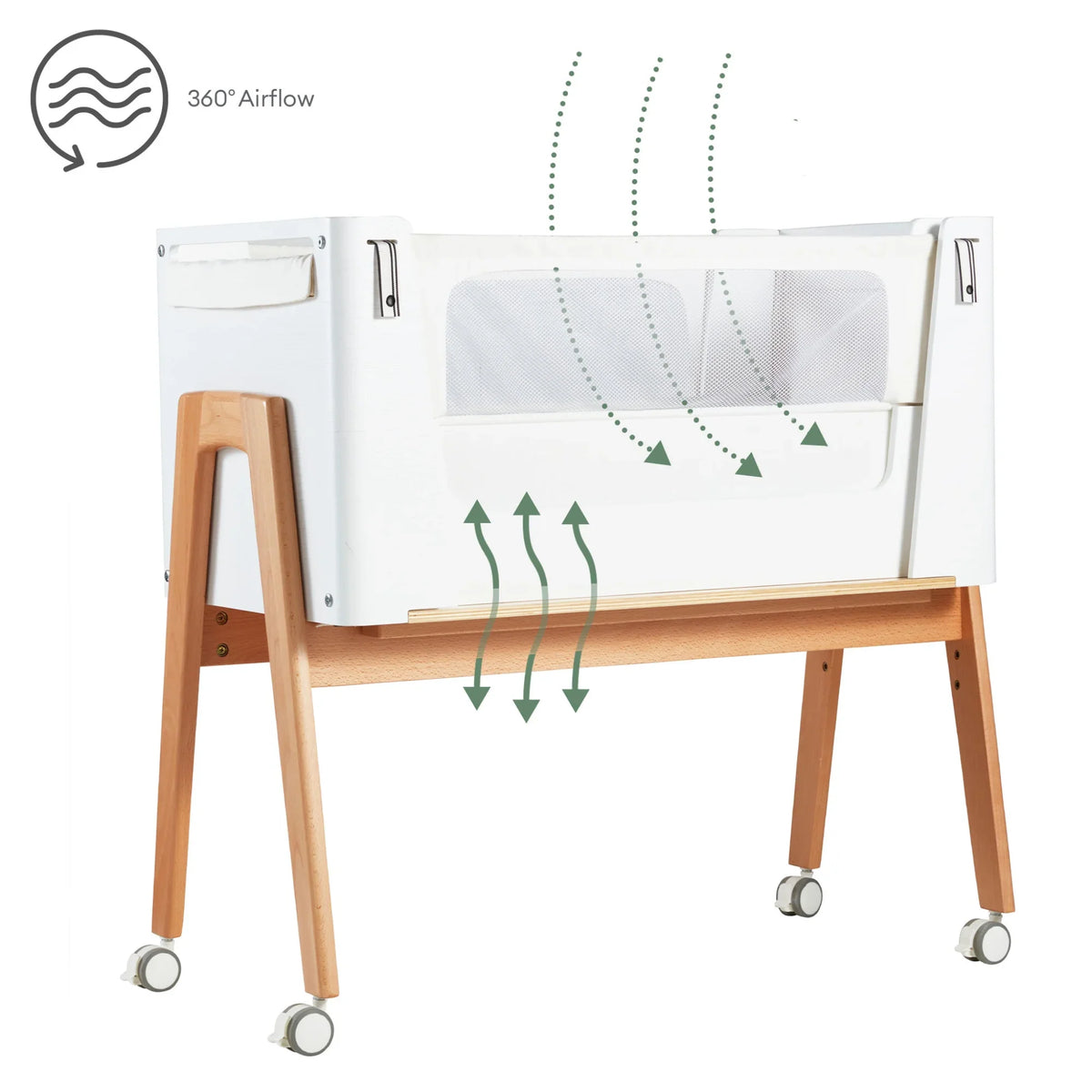 Ex-Display Gaia Baby Hera Bedside Crib