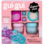 Gui Gui Shimmer Slime Deluxe Twin Pack with iridescent slime and pearl bead booster