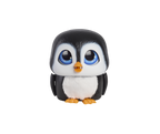 Toy penguin figure on a white background