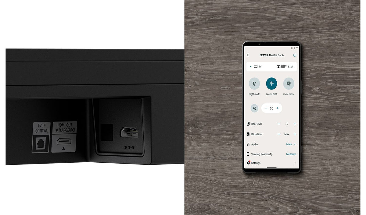 Sony BRAVIA Theatre Bar 6 3.1.2ch Dolby Atmos Soundbar & Wireless Subwoofer – view 5