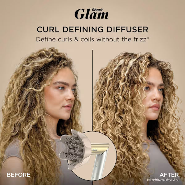 Shark Glam Straight, Waves & Curls Multi-styler – Gold