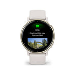 Garmin Vivoactive 5
Cream gold aluminium bezel with ivory case and silicone band